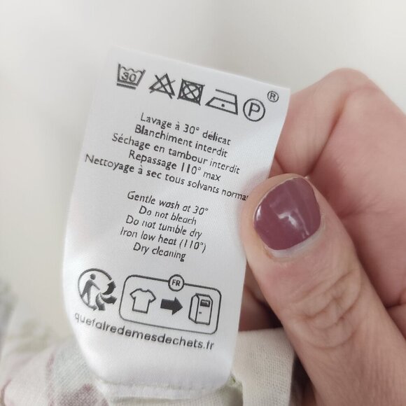NWOT Sezane X Farm Rio Tiago Crop Linen Blend Pant Romantic Garden 36/US Size 4 - Picture 15 of 15